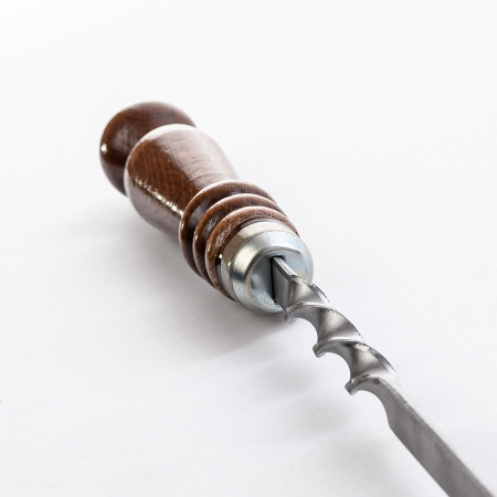 Stainless skewer 670*12*3 mm with wooden handle в Кызыле