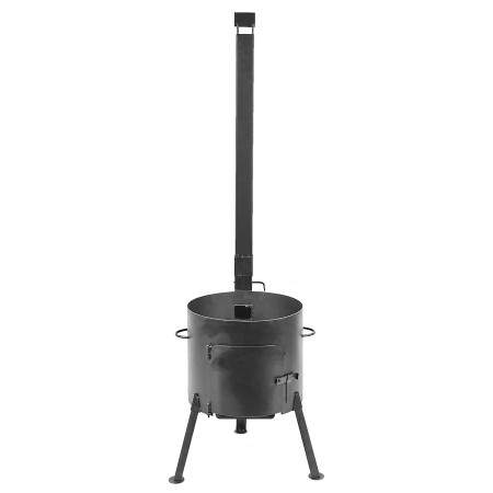 Stove with a diameter of 440 mm with a pipe for a cauldron of 18-22 liters в Кызыле