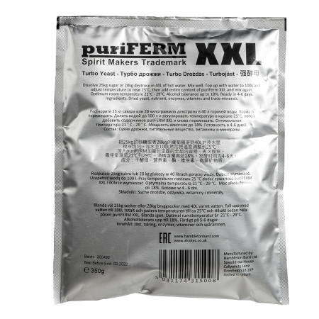 Turbo yeast alcohol "PuriFerm XXL" (350 gr) в Кызыле