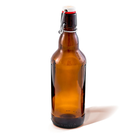 Бутылка темная стеклянная с бугельной пробкой 0,5 литра в Кызыле