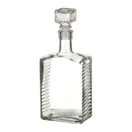 Бутылка (штоф) "Кристалл" стеклянная 0,5 литра с пробкой  в Кызыле